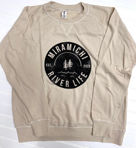 MRL Thin Crew Neck UNISEX - CREAM/BLACK