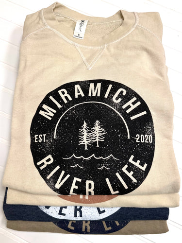 MRL Thin Crew Neck UNISEX - CREAM/BLACK