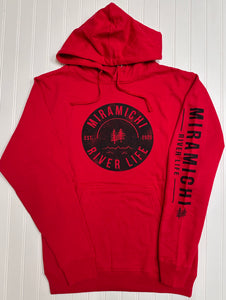 MRL Unisex Hoodie - Vintage Logo RED w/ Black Logo