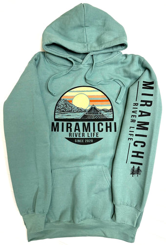 MRL Unisex Hoodie - Canoe Logo SAGE