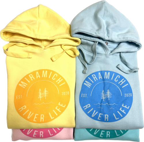 MRL Unisex Hoodie - Circle Logo BLUE on Blue