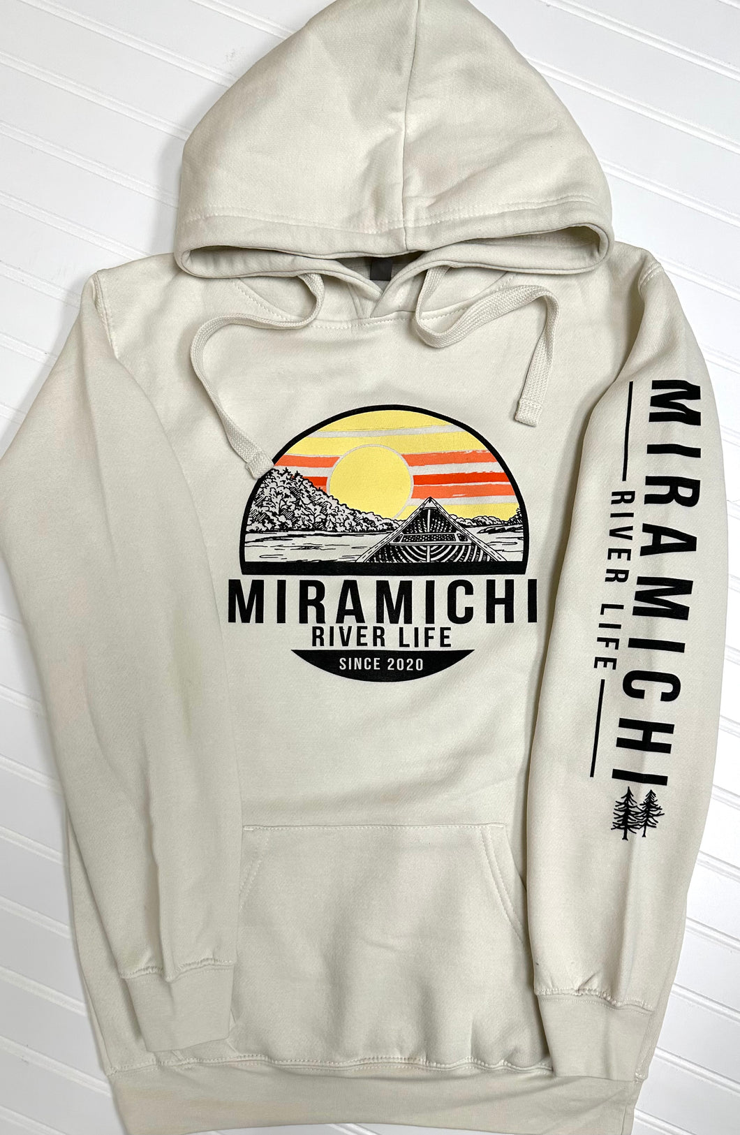 MRL Unisex Hoodie - Canoe Logo CREAM