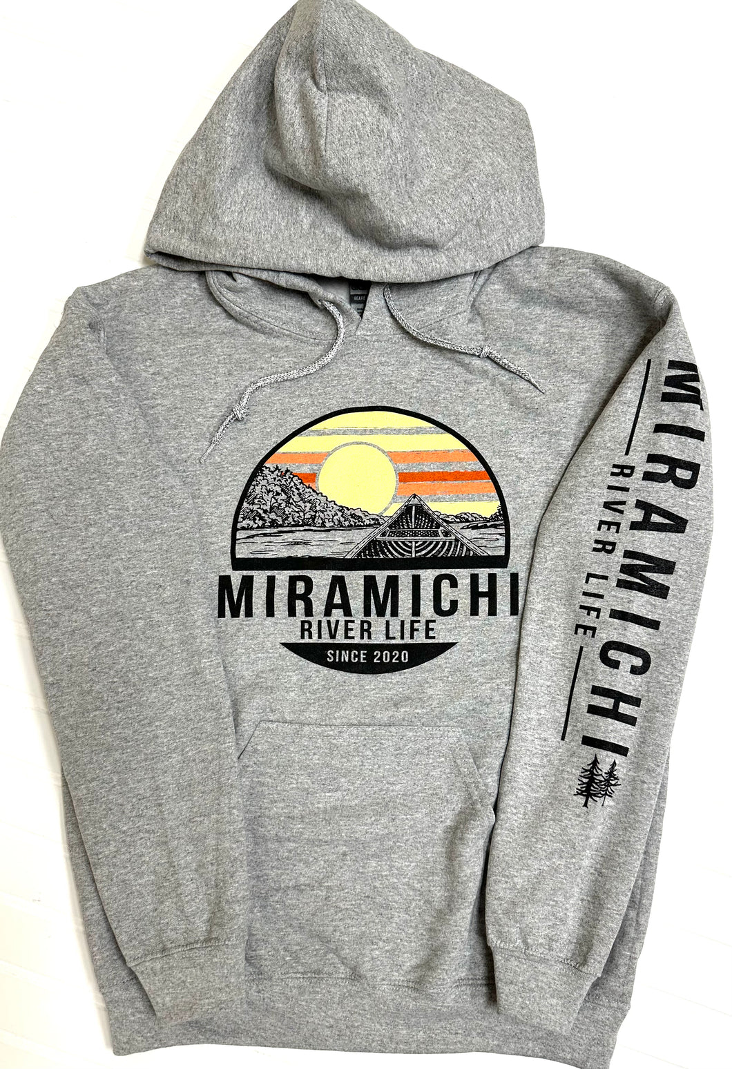 MRL Unisex Hoodie - Canoe Logo GREY