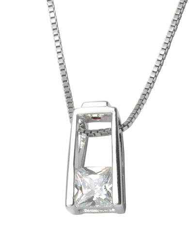 Elle Square Cubic Zircon Necklace