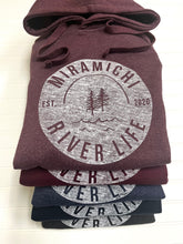 MRL Unisex Hoodie - Circle Logo HEATHERED BURGUNDY