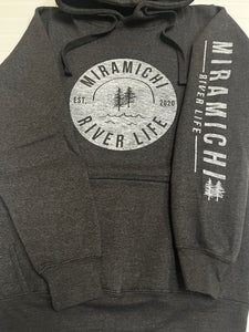 MRL Unisex Hoodie - Circle Logo HEATHERED CHARCOAL