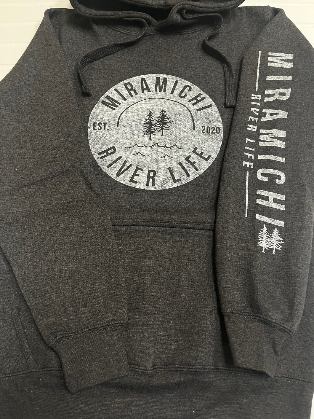 MRL Unisex Hoodie - Circle Logo HEATHERED CHARCOAL