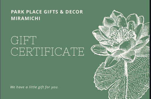 PARK PLACE Gift Certificate
