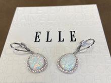 Elle Earrings: Opal Halo Collection
