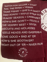 MRL Unisex Hoodie - ‘Over Home’ SAYINGS on back - BURGUNDY