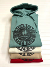 MRL Unisex Hoodie - Circle Logo SAGE GREEN w/ black lettering