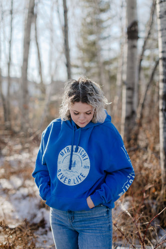 MRL Circle Logo Unisex Hoodie - Vintage Logo ROYAL BLUE