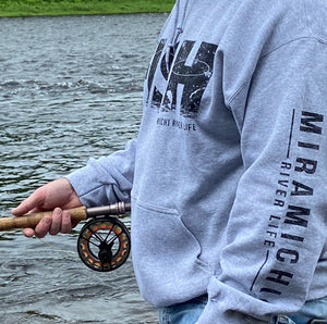 MRL Unisex Hoodie -  FISH Collection Grey