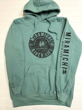 MRL Unisex Hoodie - Circle Logo SAGE GREEN w/ black lettering