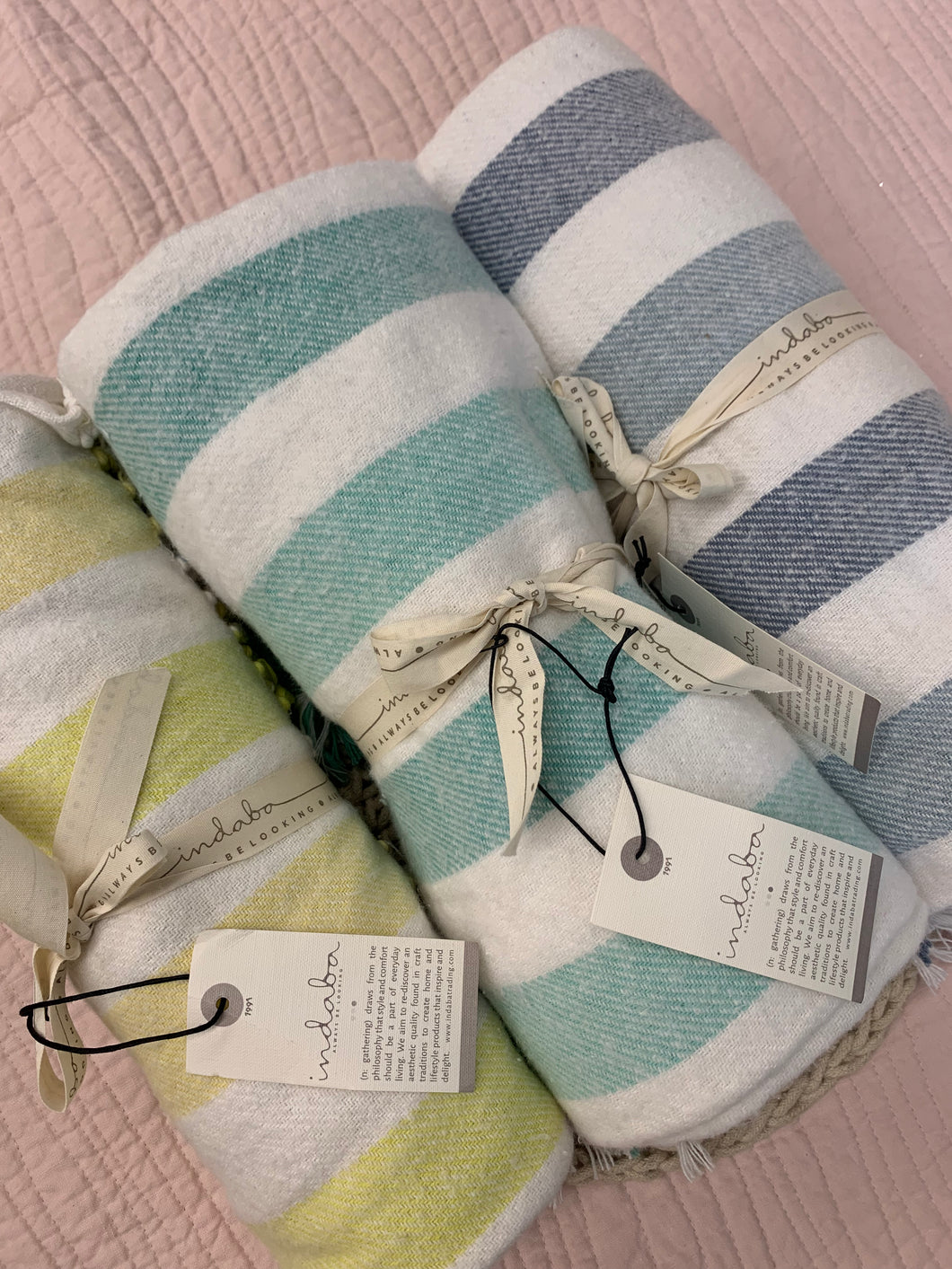 Soft Cozy Stripe Throw