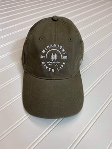 “Miramichi River Life" Olive Dad Hat