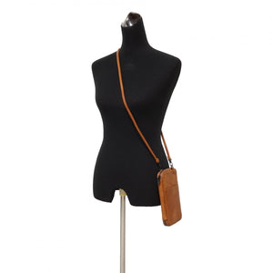 SQ RHONA Passport Pouch Camel