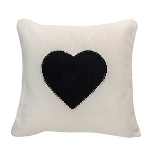 Amoroso Black Heart Cushion 20x20