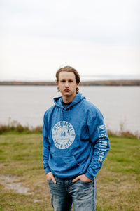 MRL Unisex Hoodie - Vintage Logo HEATHER BLUE