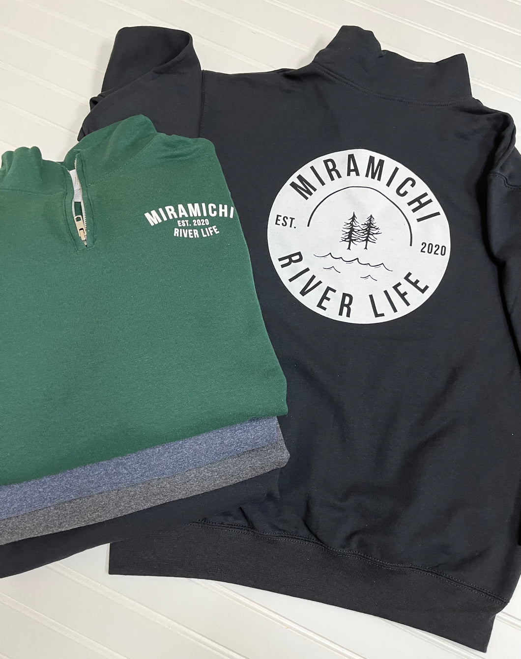 MRL Unisex 1/4 Zip - FOREST GREEN