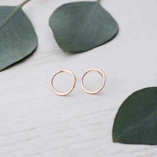 Glee - Orb Studs, Rose Gold