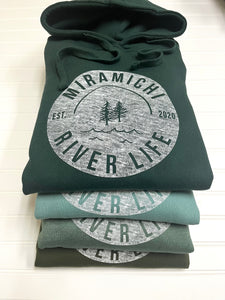 MRL Unisex Hoodie - Circle Logo HEATHERED GREEN