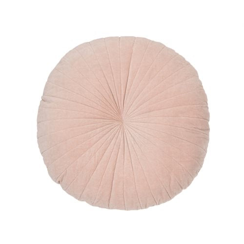 Velvet Soft Pink Round Cushion 18”