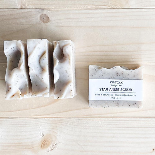 RUSTIK Hand and Body Soap - Mint Coffee Scrub