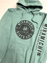 MRL Unisex Hoodie - Circle Logo SAGE GREEN w/ black lettering