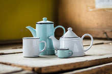 Enamel Look Cappuccino Mug - Mint Green