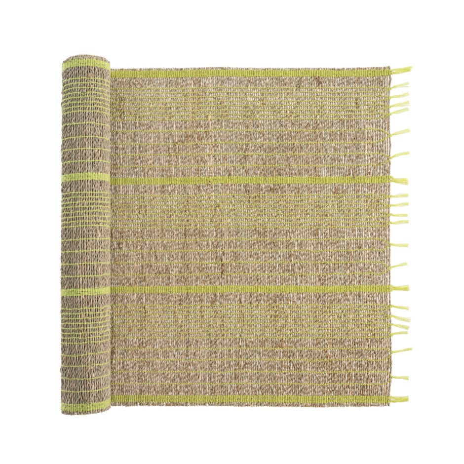 Seagrass Table Runner, Lime Green