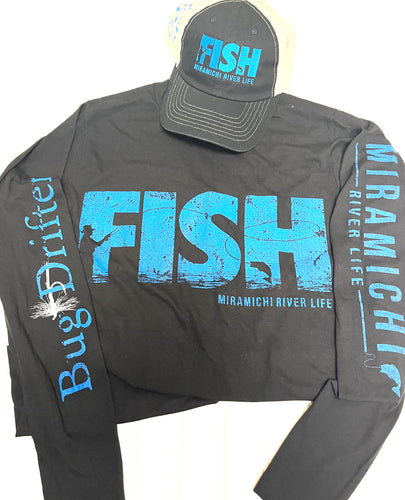 MRL Unisex Long Sleeve Shirt -  FISH Collection Black