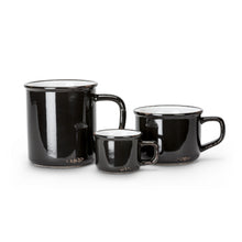 Enamel Look Coffee Mug - Black