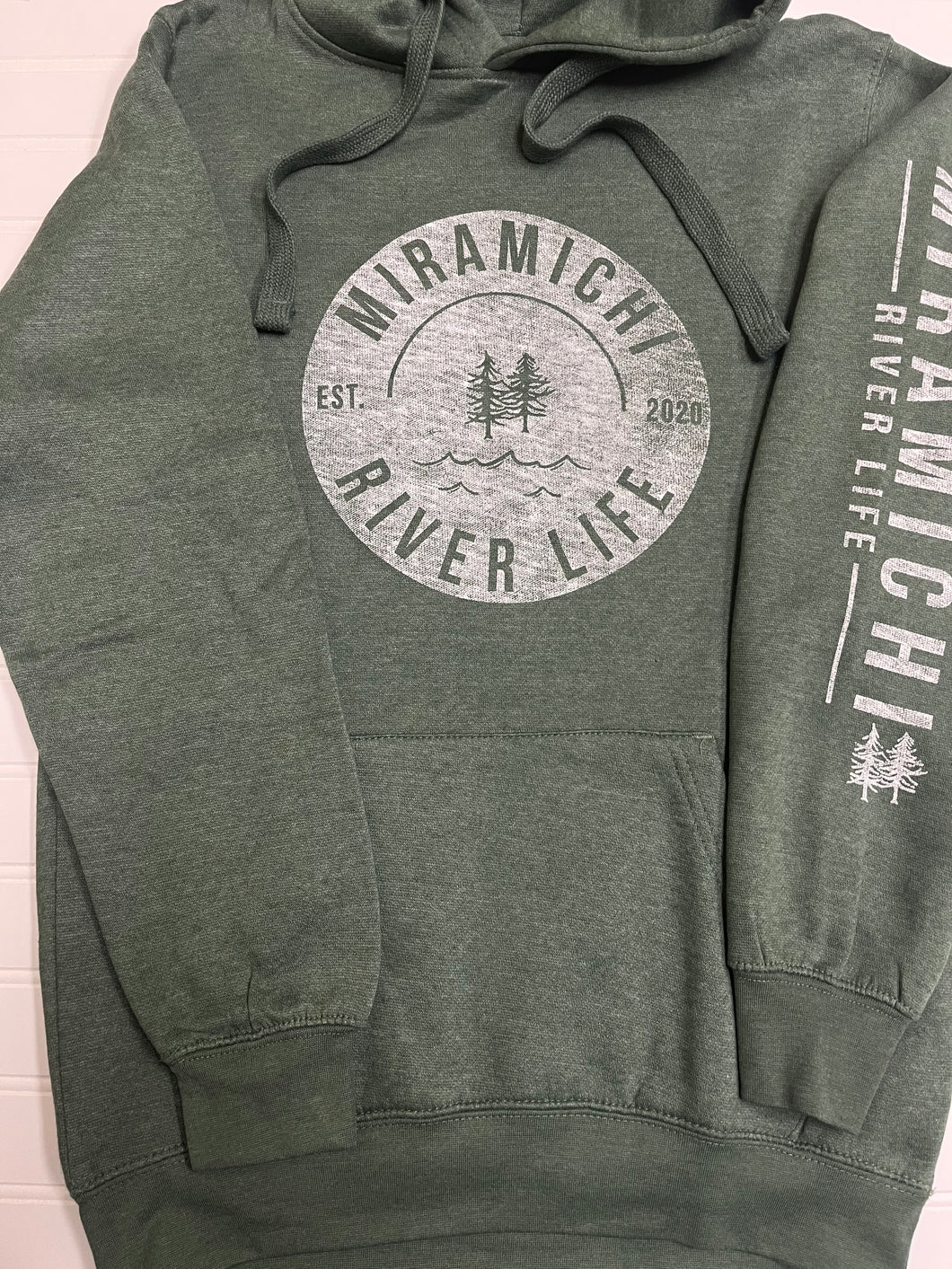 MRL Unisex Hoodie - Circle Logo HEATHERED GREEN