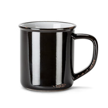 Enamel Look Coffee Mug - Black