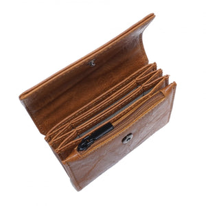 SQ LEONA Card Case Camel